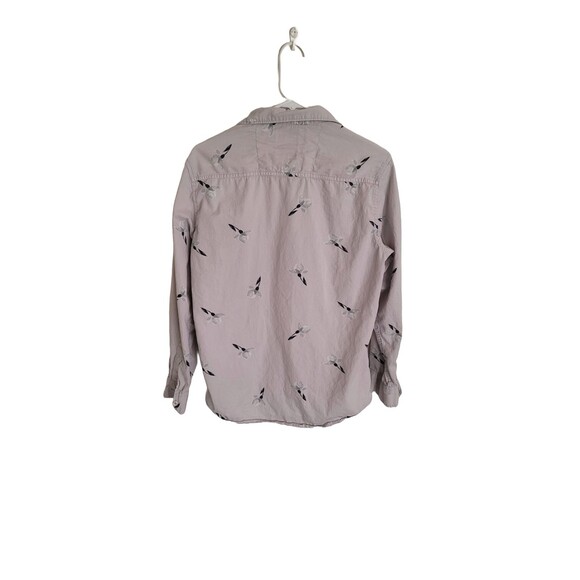 Now and Then Men's Button-Down Long Sleeve Shirt Flower Print Size XL - Picture 2 of 6